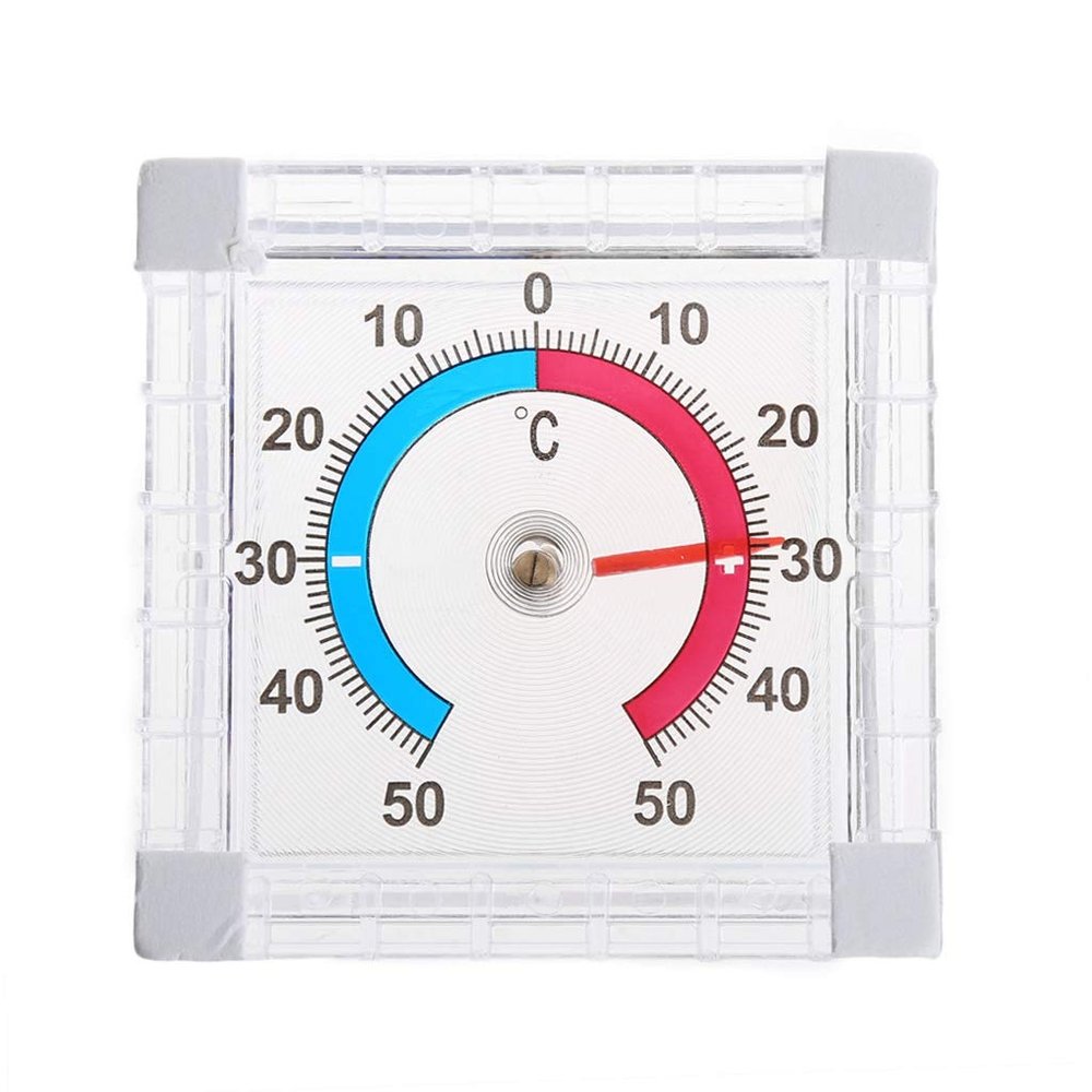 JENOR Window Wall Thermometer Window Indoor Outdoor Wall Greenhouse Garden Home
