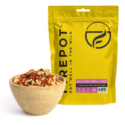 FIREPOT Chilli non Carne with Rice - Healthy VEGAN Dehydrated Expedition Food (Regular)