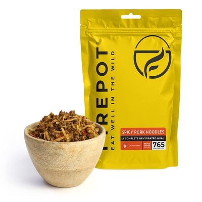 FIREPOT Spicy Pork Noodles - Healthy Dehydrated Expedition Food (Extra Large)