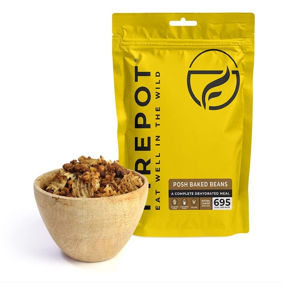 FIREPOT Posh Baked Beans - Healthy VEGAN Dehydrated Expedition Food (Extra Large)