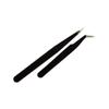 Szaerfa Multi-Functional Stainless Steel Tweezers for Eyelashes Extension Precious 2 Pieces (Black) view 2