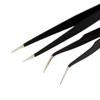 Szaerfa Multi-Functional Stainless Steel Tweezers for Eyelashes Extension Precious 2 Pieces (Black) view 4