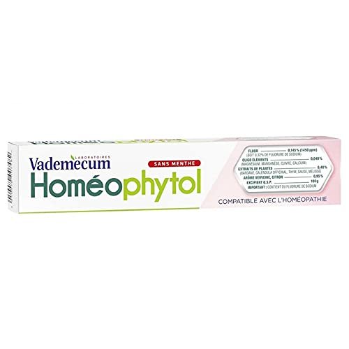 Vademecum Homeophytol Toothpaste Mint Free 75 ml (Pack of 4)