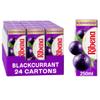 Ribena Blackcurrant Juice Drink Cartons - Multipack 24x250ml | Real Fruit | Rich In Vitamin C | No Artificial Colours or flavours | Perfect For On The Go view 1