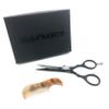 Lucky Franc's Beard Trimming Kit with Japanese Beard Scissors & Ox Horn Handmade Mini Beard Combs for Men - Mustache Trimmer Kit with Mustache Hair Scissors and Comb for Men - Handmade Beard Care Kit view 1