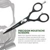 Lucky Franc's Beard Trimming Kit with Japanese Beard Scissors & Ox Horn Handmade Mini Beard Combs for Men - Mustache Trimmer Kit with Mustache Hair Scissors and Comb for Men - Handmade Beard Care Kit view 3