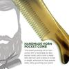 Lucky Franc's Beard Trimming Kit with Japanese Beard Scissors & Ox Horn Handmade Mini Beard Combs for Men - Mustache Trimmer Kit with Mustache Hair Scissors and Comb for Men - Handmade Beard Care Kit view 4