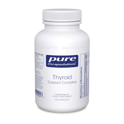 Pure Encapsulations Thyroid Support Complex - Blend of Vitamins and Minerals - Reduces Fatigue, Supports Energy and Thyroid Function - Includes Vitamin C, Iodine, Selenium, and Zinc - 120 Capsules