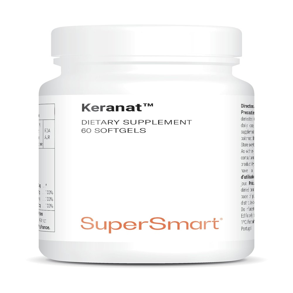 Keranat - Hair and Scalp Health - Anti-Hair Loss - Enriched with Zinc and Biotin (Vitamin B8) - Helps Maintain Normal Metabolism - Natural Ingredients - SuperSmart