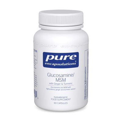 Pure Encapsulations Glucosamine/MSM with Ginger & Turmeric - Support for Healthy Joint Function & Tissues, 60 Capsules
