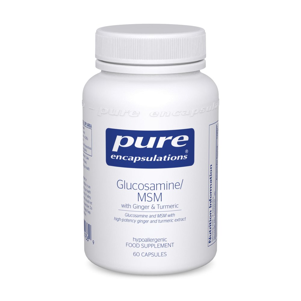 Pure Encapsulations Glucosamine/MSM with Ginger & Turmeric - Support for Healthy Joint Function & Tissues, 60 Capsules