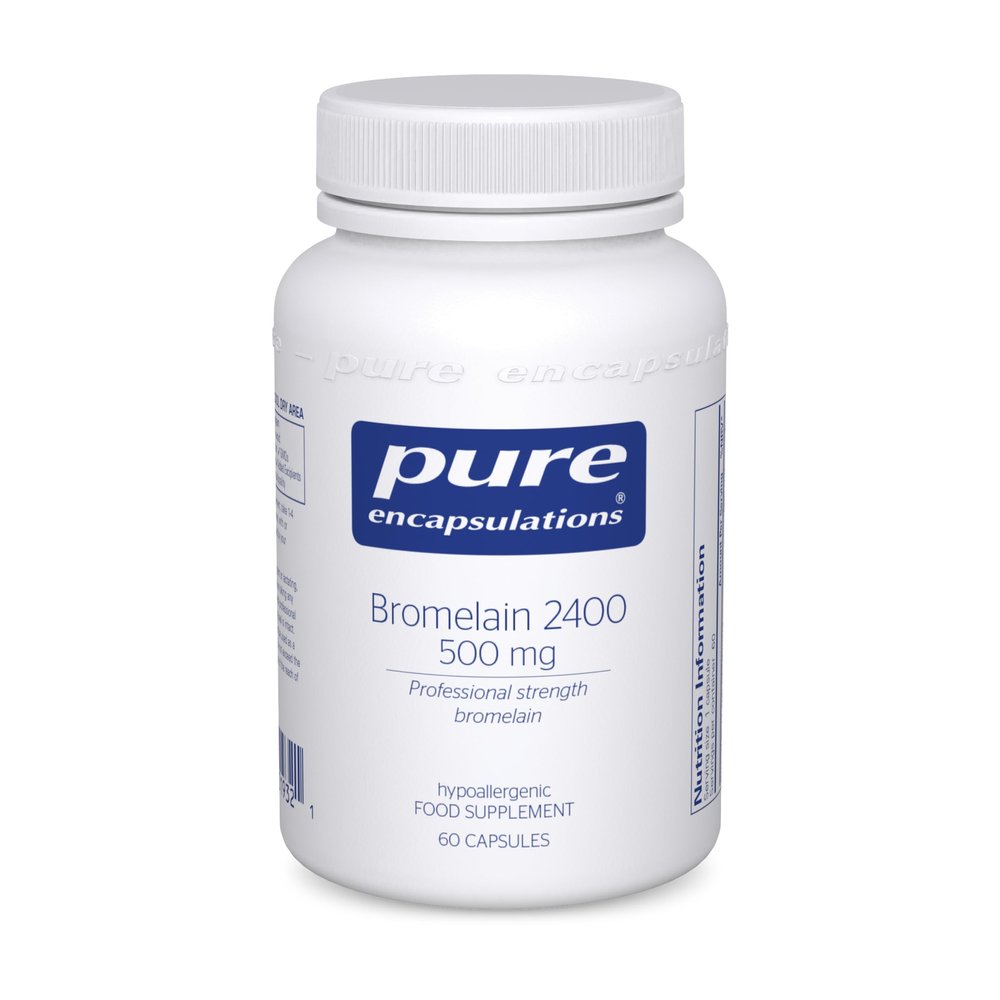 Pure Encapsulations Bromelain 2400 - Hypoallergenic Professional-Strength Bromelain for Digestive Support - 500mg GDU per Capsule, 60 Vegetarian Capsules
