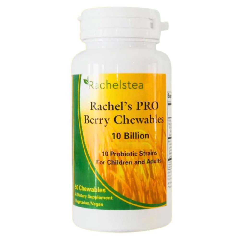 Rachels Pro Berry Chewables 10 Billion strains, gastrointestinal, Children and Adult 50 chewables Great Taste