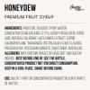 The Inspire Food Company Original Fruit Syrup For Bubble Tea Mix - 300ml | Honeydew Syrup For Bubble Tea, Boba Tea, Smoothies, Slushes & Ice-Blended | 100% Vegan, Glutenfree With No Artificial Colors view 2