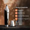 Geepas Ear and Nose Hair Trimmer Clipper  Professional 2 in 1 Portable Eyebrow & Facial Hair Trimmer for Men with Cleaning Brush  Electric Nostril Nasal Hair Painless Clipper - 2 Year Warranty view 2