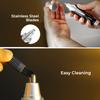 Geepas Ear and Nose Hair Trimmer Clipper  Professional 2 in 1 Portable Eyebrow & Facial Hair Trimmer for Men with Cleaning Brush  Electric Nostril Nasal Hair Painless Clipper - 2 Year Warranty view 4