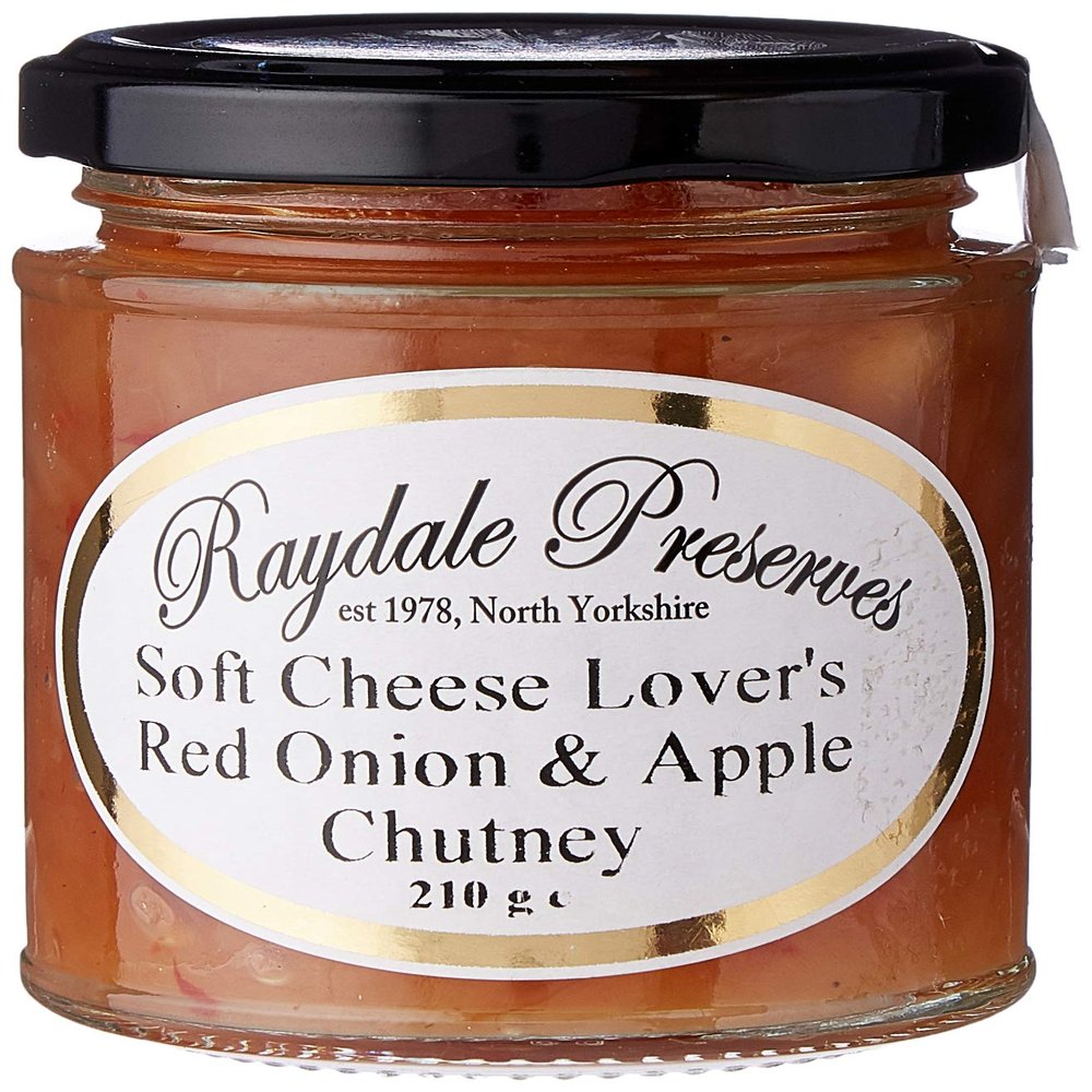 Raydale Preserves Soft Cheese Lover's Red Onion and Apple Chutney, 210 g