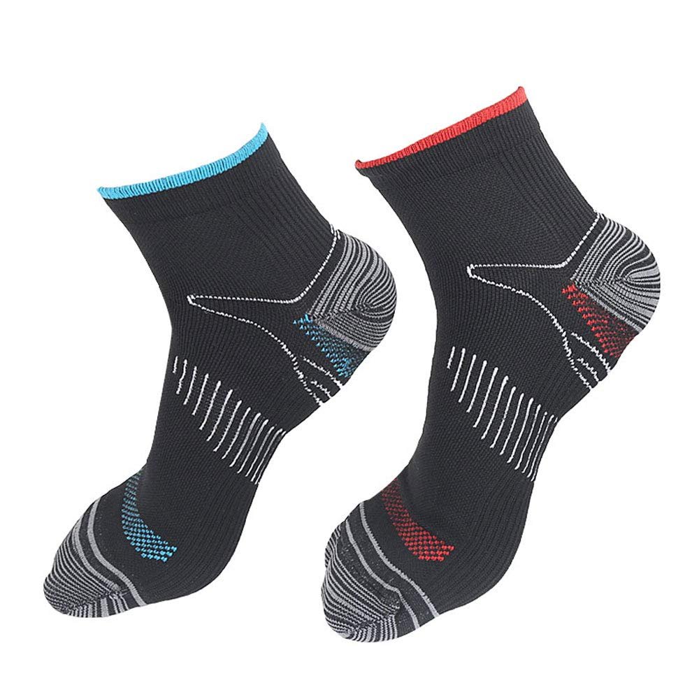 1Pair Compression Socks Men Best Graduated Athletic Fit Running, Shin Splints, Flight Travel - Boost Stamina, Circulation & Recovery