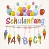20 Napkins Sugar Bags and Balloons/First Day at School/School 33 x 33 cm view 1