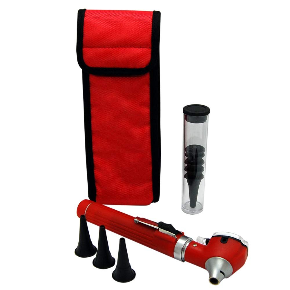 Valuemed Fibre Optic Pocket Otoscope Specula in 10's 20's 100's and 300 pce packs (Red Otoscope)