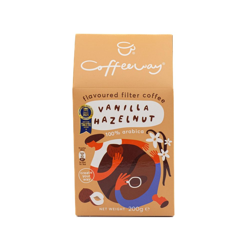 Coffeeway Flavored Filter Coffee Vanilla Hazelnut 200 Gram