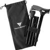 FSA/HSA Eligible, Vaunn Medical Easy Grip Height Adjustable Folding Cane/Walking Stick with Strap/Pouch- Compact, Portable, and Safe Walking Assistant- Non-Slip Grip Handle- Men, Women, Elderly view 1