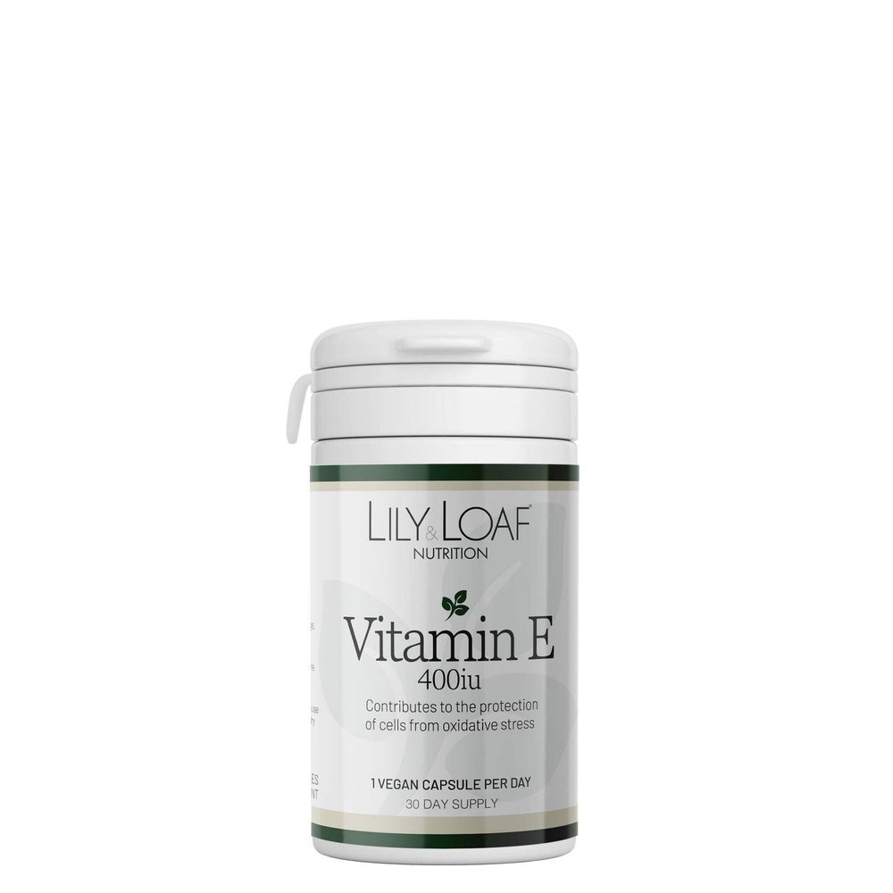 Lily & Loaf Vitamin E400IU D-Alpha Tocopherol | Contributes to Protection of Cells from Oxidative Stress | Premium Quality | Suitable for Vegetarians & Vegans | Kosher | Gluten Free