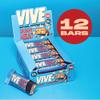 Vive Vegan Hazelnut Protein Bar  High Protein Chocolate Coated, Plant-Based, Dairy-Free Snack - Pack of 12 view 3