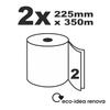 Renova Green Multi-Purpose Spools | 2 Spools of 350 m | White Paper 2 Layers | Ecolabel Certificate view 3