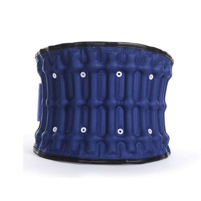 Inflatable Lumbar Brace Belt,Back Support Pain Relief and Injury Prevention,Backache, Slipped Disc,Spinal Stenosis (Color : Blue)