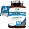 Bio Cultures Complex Probiotics & Prebiotics 60 Billion CFU 6 Month Supply - for Gut Health with Lactobacillus Rhamnosus - for Women and Men - 180 Vegan Capsules view 1