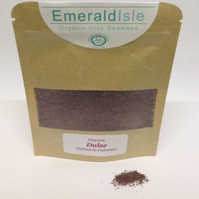 Emerald Isle Seaweed Organic Flakes Granules Herbs, Dulse Powder, Sweat kelp, Kombu, Sea Spaghetti, Bladder Wrack, Salt Replacement, Flavour Enhancer (Dulse Powder)