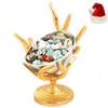 Ghasitaram Gifts Christmas Gifts Chocolates Hampers - Silver Designer Tree Stone Chocolate Bowl view 1