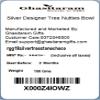 Ghasitaram Gifts Christmas Gifts Chocolates Hampers - Silver Designer Tree Nutties Bowl view 2