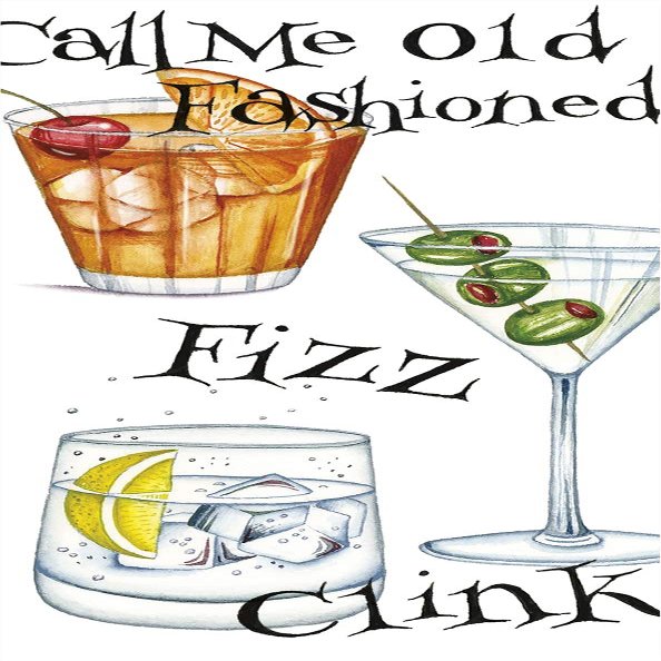 2 packs of Caspari Paper Pocket handbag Tissues Hankies - Cocktail hour Drinks Cheers