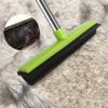 MEIBEI Pet Hair Removal Broom with Squeegee -53", Long Handle Soft Bristle Rubber Broom, Ideal for remove fur from Carpets, Rugs, Hardwood and Linoleum view 3