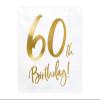 (20) 60Th Gold Foil On White Napkins view 1