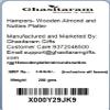 Ghasitaram Gifts Christmas Gifts Hampers - Wooden Almond and Nutties Platter view 2