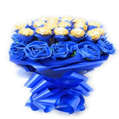 Baskets Hampers and More Luxury Royal Blue Chocolate Bouquet