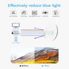 ANRRI Blue Light Blocking Glasses Lightweight Eyeglasses Frame Filter Blue Ray Computer Game Glasses, Crystal, Medium view 4