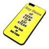 Personalised Gift - Keep Calm Eat Steak iPhone 6 6s Plus + Case (Food Design) Any Name Message Unique Apple TPU Cover - Carry Poster Party Diet Snack Cake Chocolate Fish Chips Fruit Cream Pizza view 1