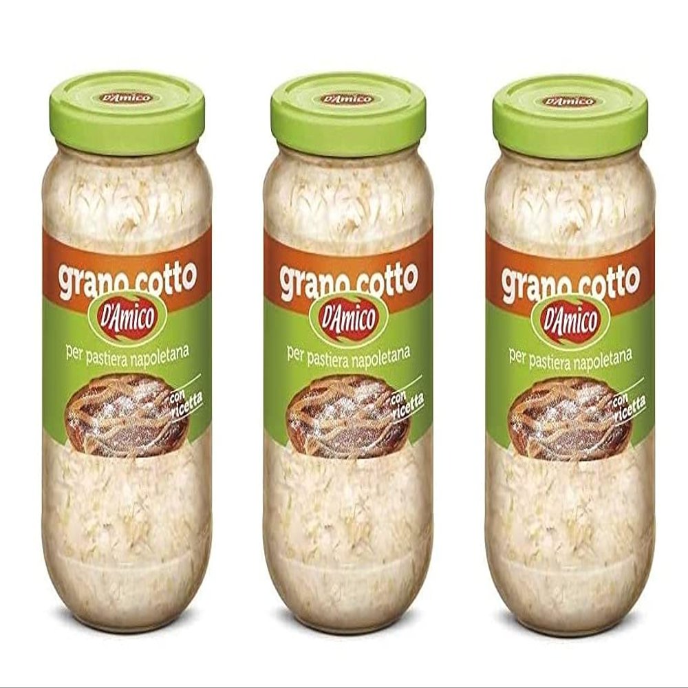 D'amico Grano Cotto per Pastiera Napoletana 580 g Cooked Italian Wheat