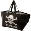 FC St. Pauli Shopping Set Fabric Bag Organic Shopping Bag Recycled Key Chain Shopping Chip Black + Fanergy Grape Sugar view 2