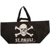 FC St. Pauli Shopping Set Fabric Bag Organic Shopping Bag Recycled Key Chain Shopping Chip Black + Fanergy Grape Sugar view 3