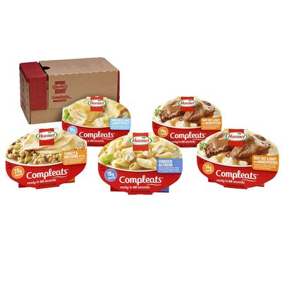 HORMEL COMPLEATS Protein Variety Pack (Pack of 5), 7.5 oz Microwave Tray Microwave Meals, Prepared Foods