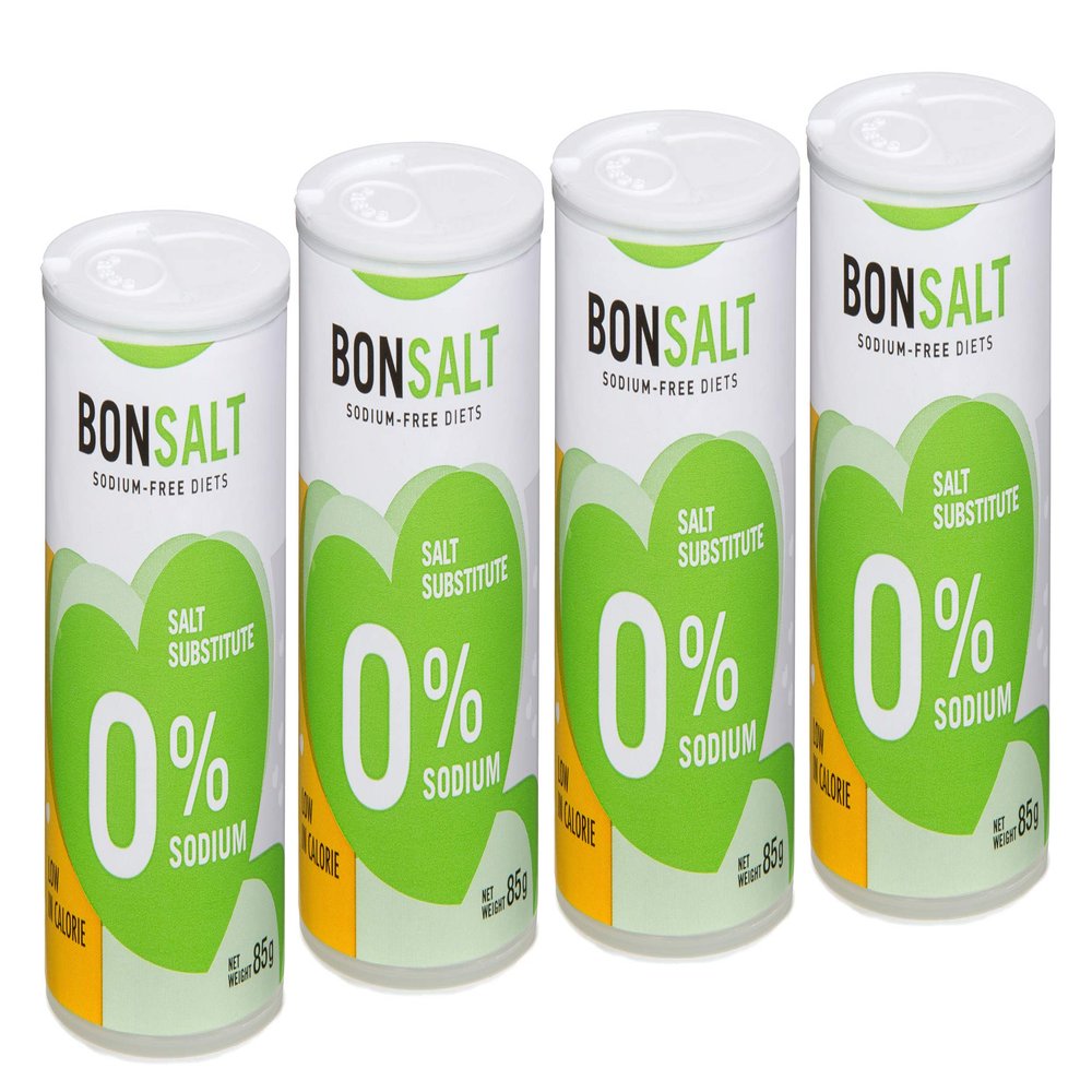 Castello since 1907 Bonsalt Sodium Free Salt Substitute 100% Sodium Free Alternative to Reduced Sodium Salt Keto-Friendly Suitable for Special Diets 4 x 85g = 340g