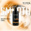 Totex Shaving Gel Sensitive Skin 750ml Pack of 2  Cooling Shave Gel with Pump for Smooth Shave, Anti-Irritation Formula for Men & Women, Full Body & Bikini Line Shaving, Economical Barber Salon Use view 3