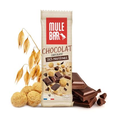 Barre protine Mulbar Vegan 42g : Amande - Cacao (24% protines) (x15)