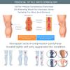 DCCDU Medical Compression Pantyhose for Women Support 20-30 mmHg Treatment Swelling, Edema Varicose Veins Waist high Compression Stockings, Close Toe Black, Large view 2