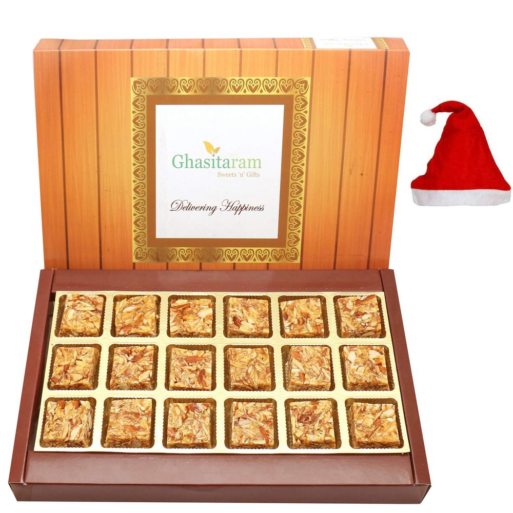 Ghasitaram Gifts Christmas Gifts - Roasted Almond Bites 18 pcs Box